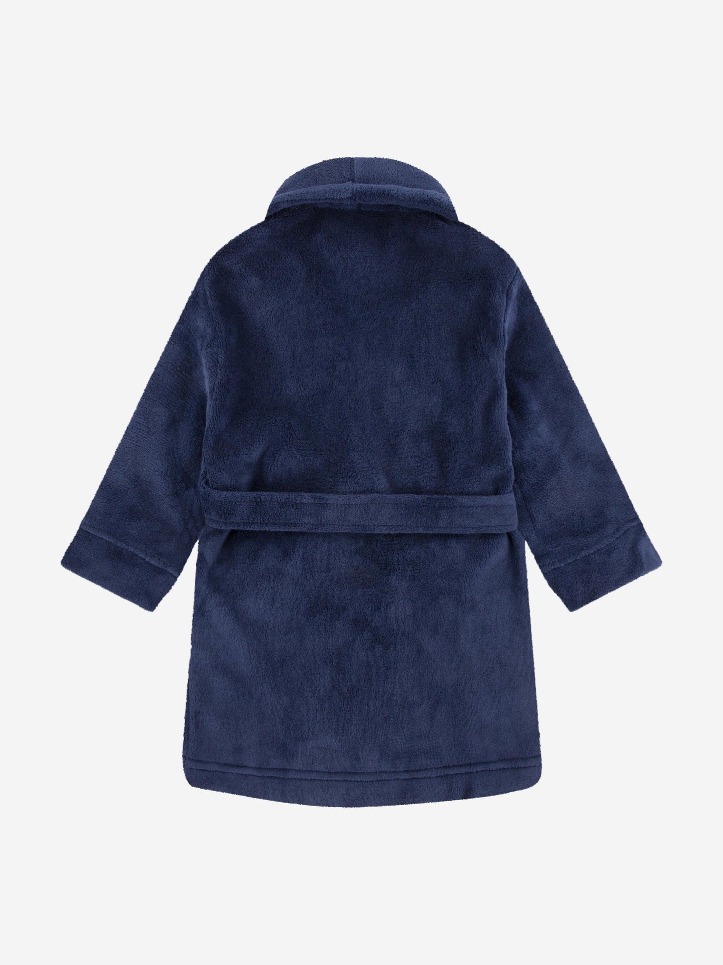 Boys Bear Patch Robe in Navy