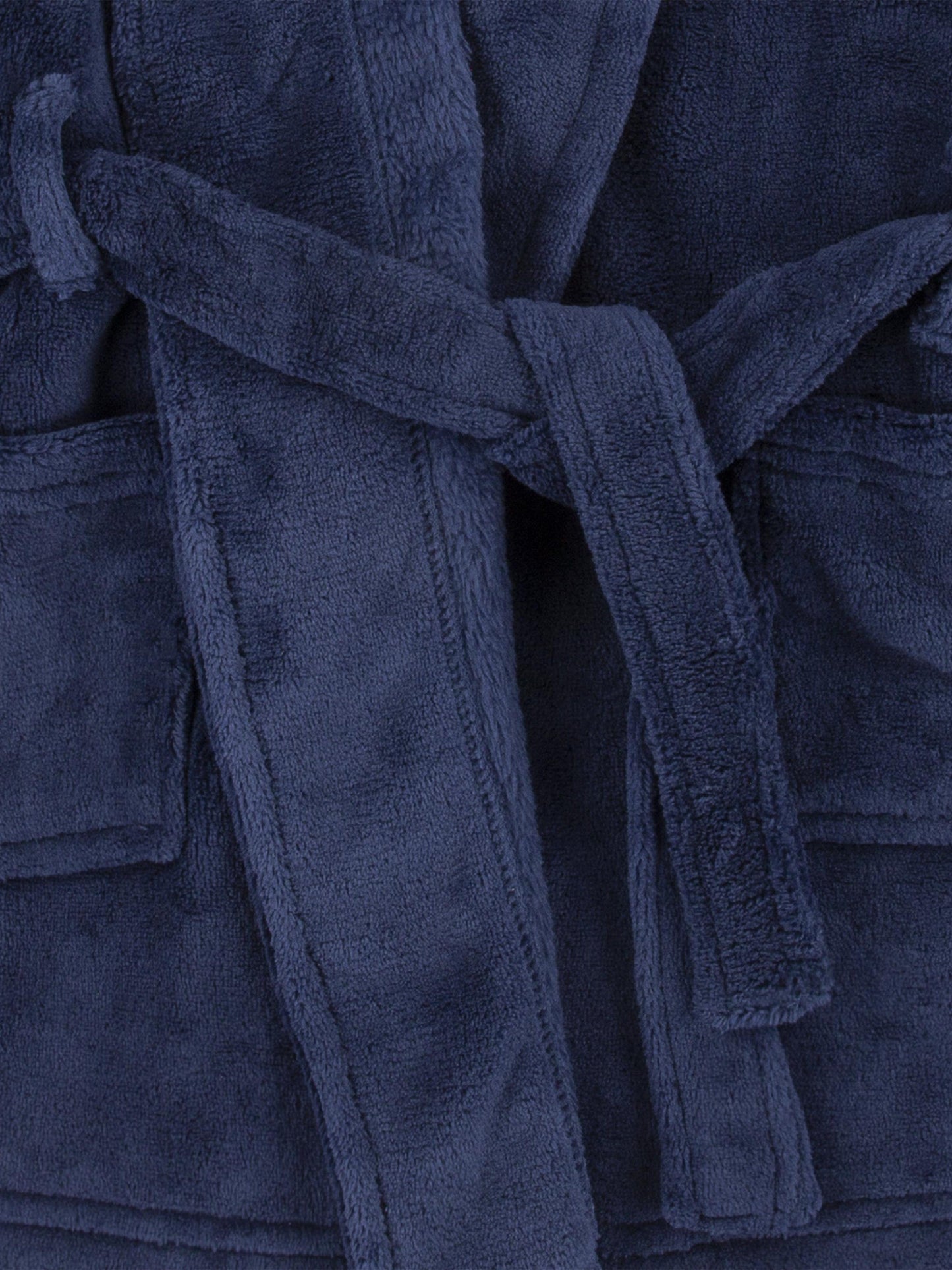 Boys Bear Patch Robe in Navy