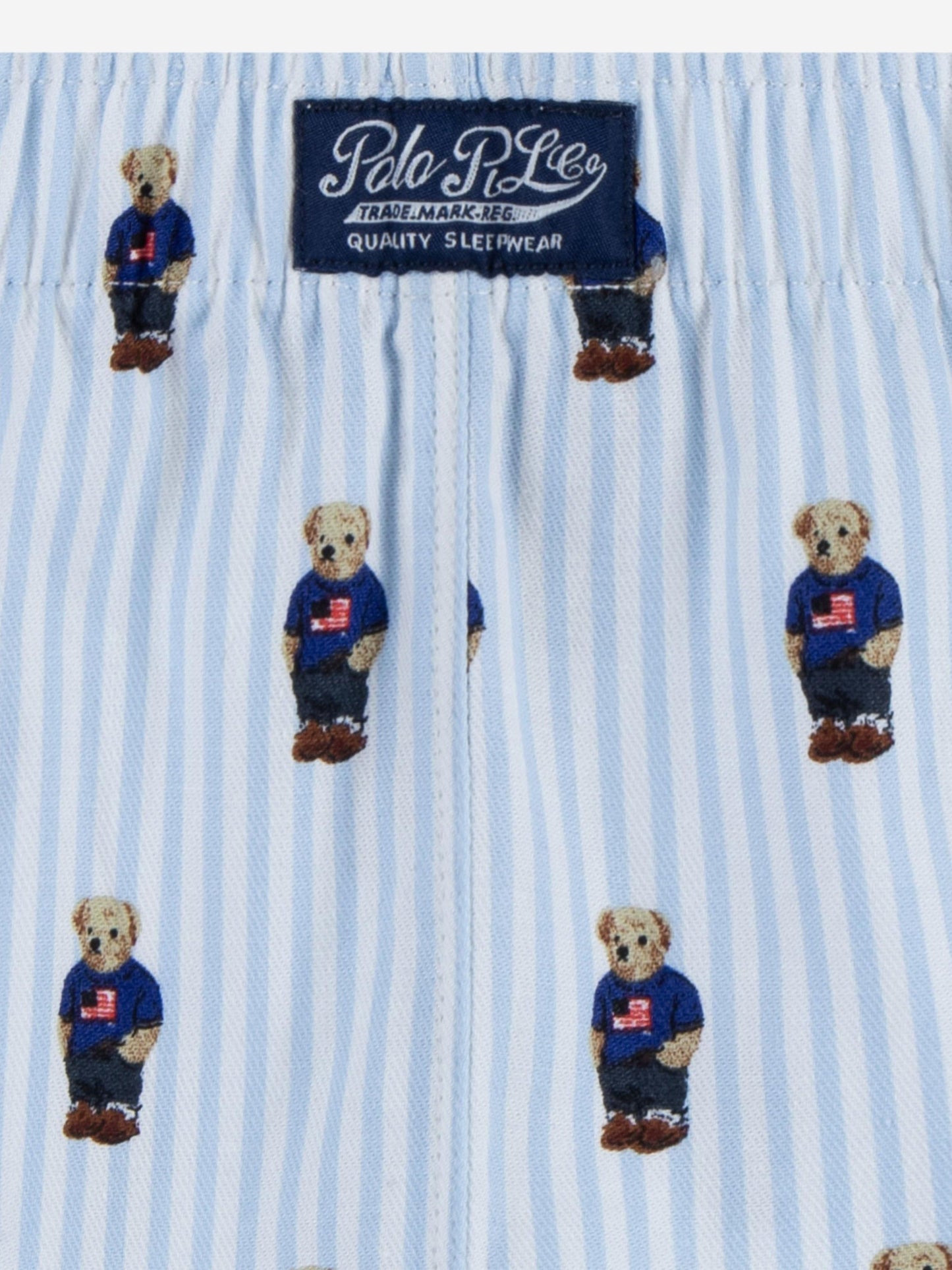 Boys Bear Short Pyjamas Set in Blue