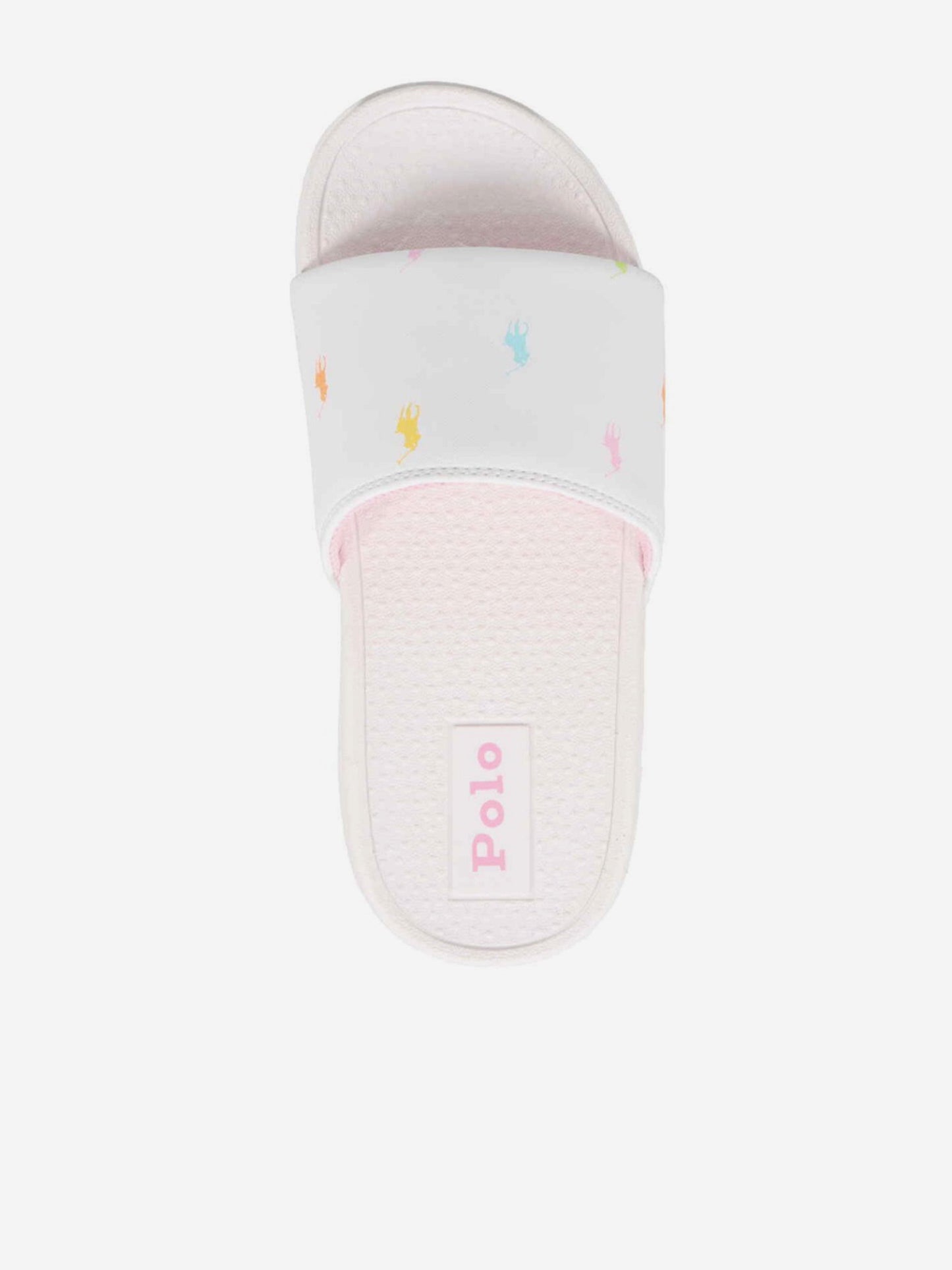 Girls Fairview Logo Sliders in White