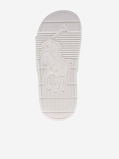 Girls Fairview Logo Sliders in White