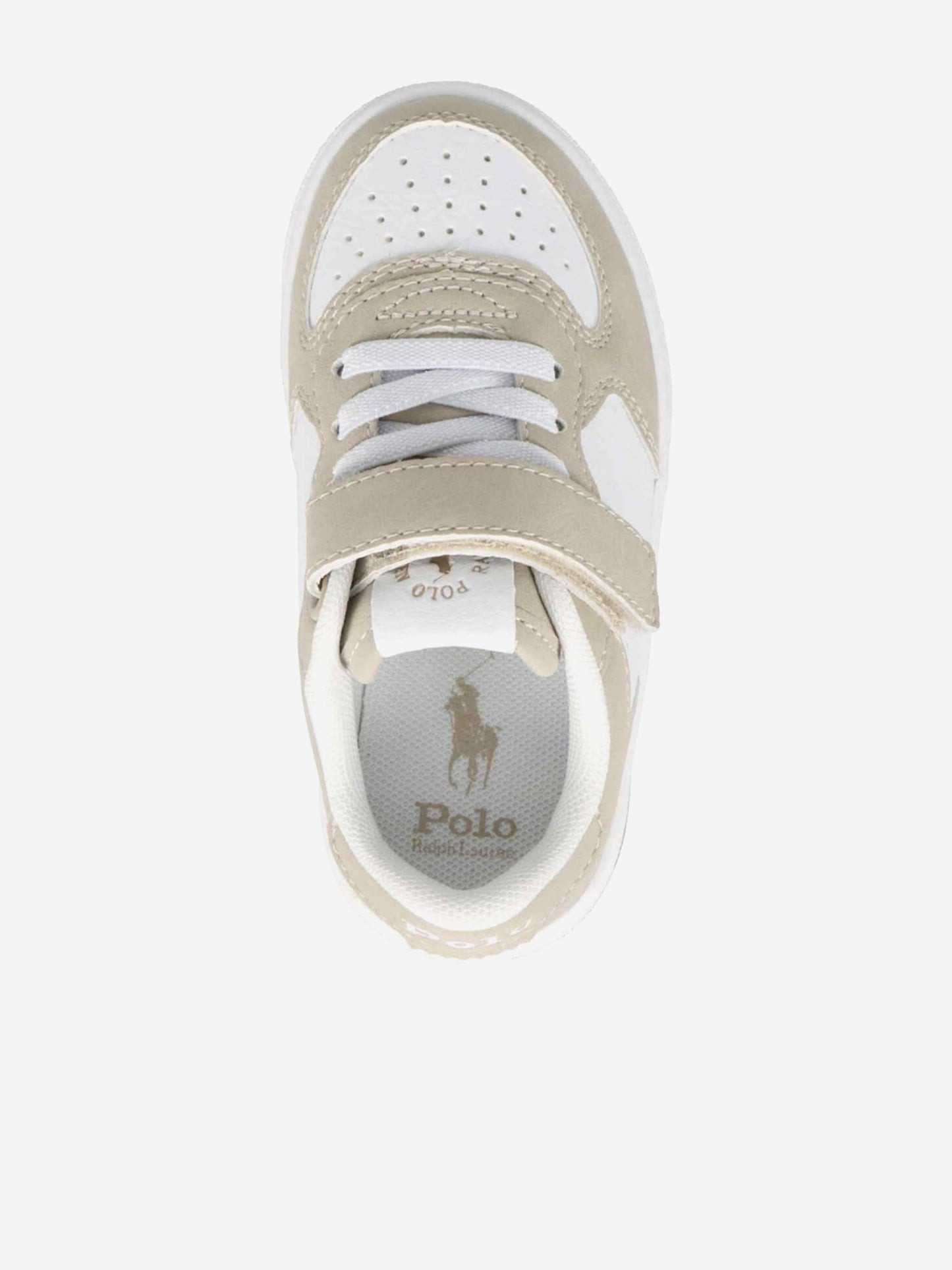Boys Masters Court PS Trainers in Beige