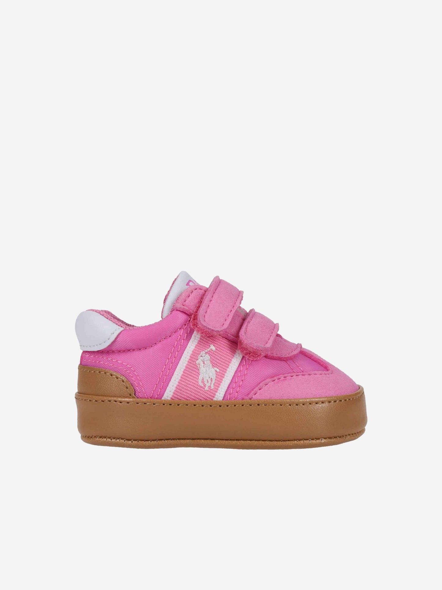 Baby Girls Heritage Court III T-Toe EZ Trainers in Pink