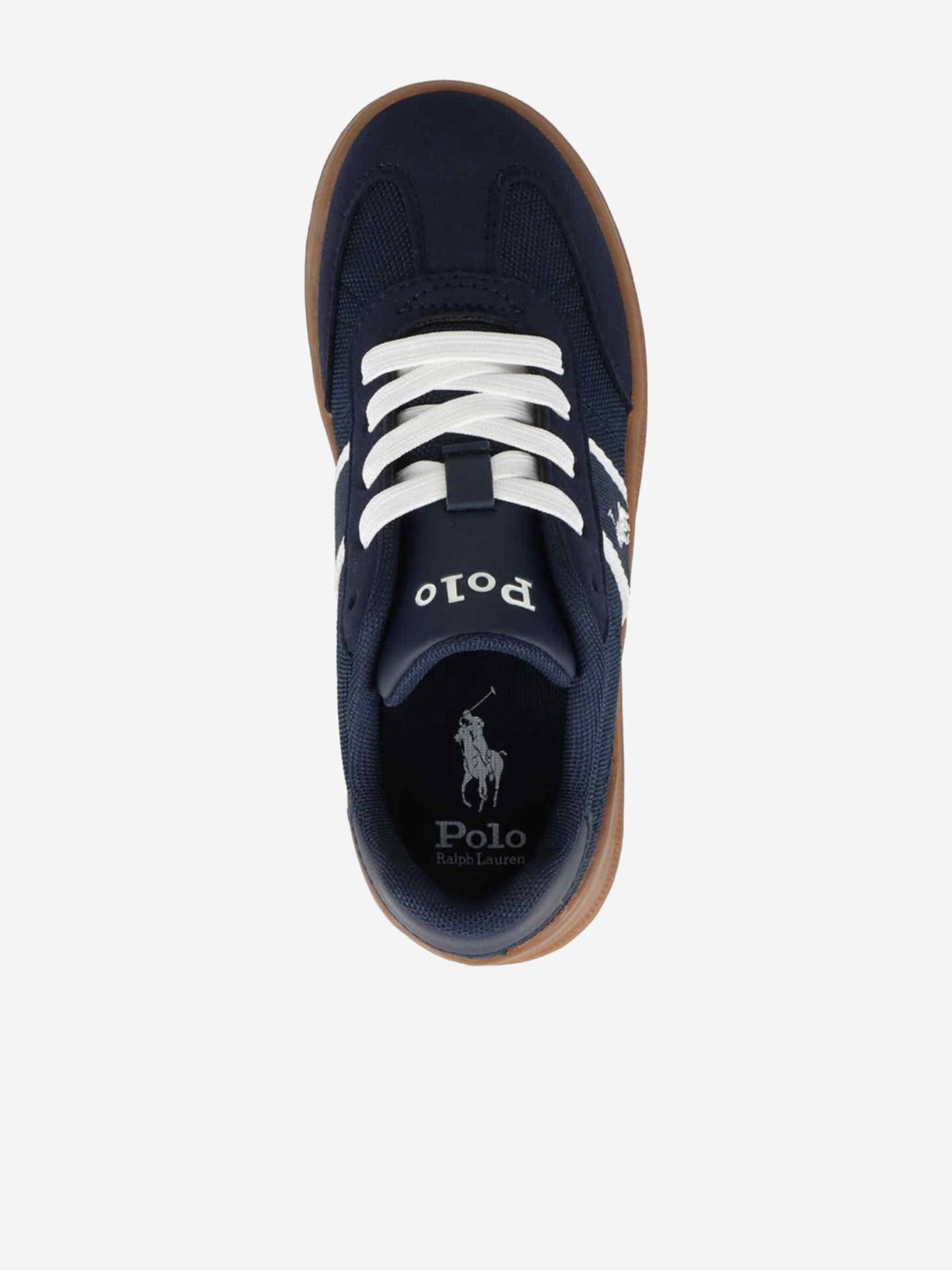 Boys Heritage Court III T-Toe Trainers in Navy