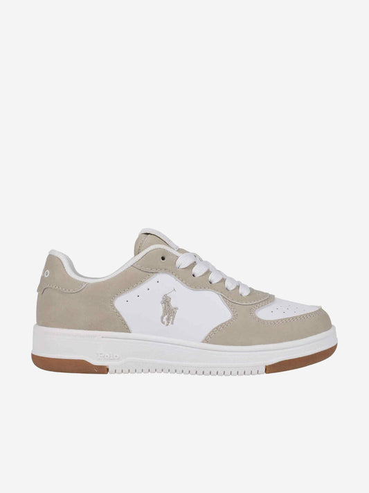 Boys Masters Court Trainers in Beige