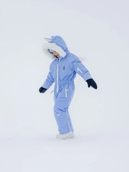 Roarsome Girls Sparkle The Unicorn Snowsuit in Purple