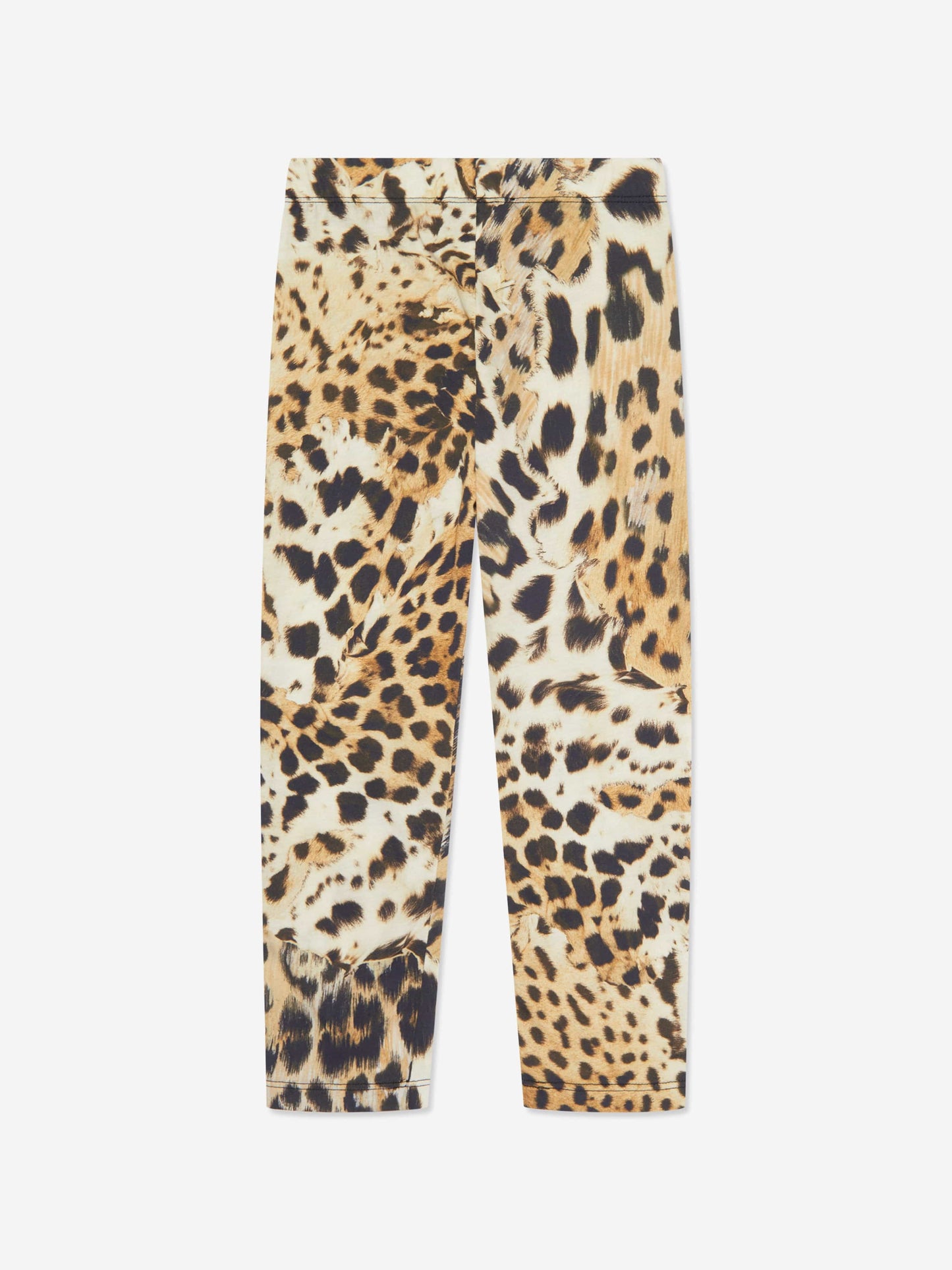 Roberto Cavalli 女童豹纹紧身裤（棕色）
