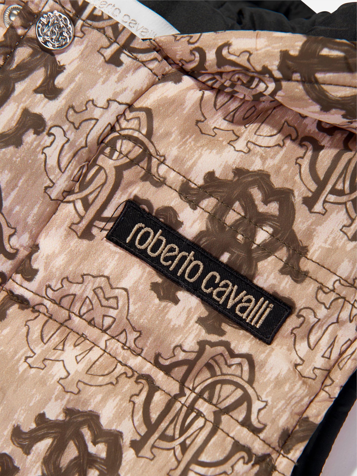 Roberto Cavalli 男童棕色 Monogram 马甲