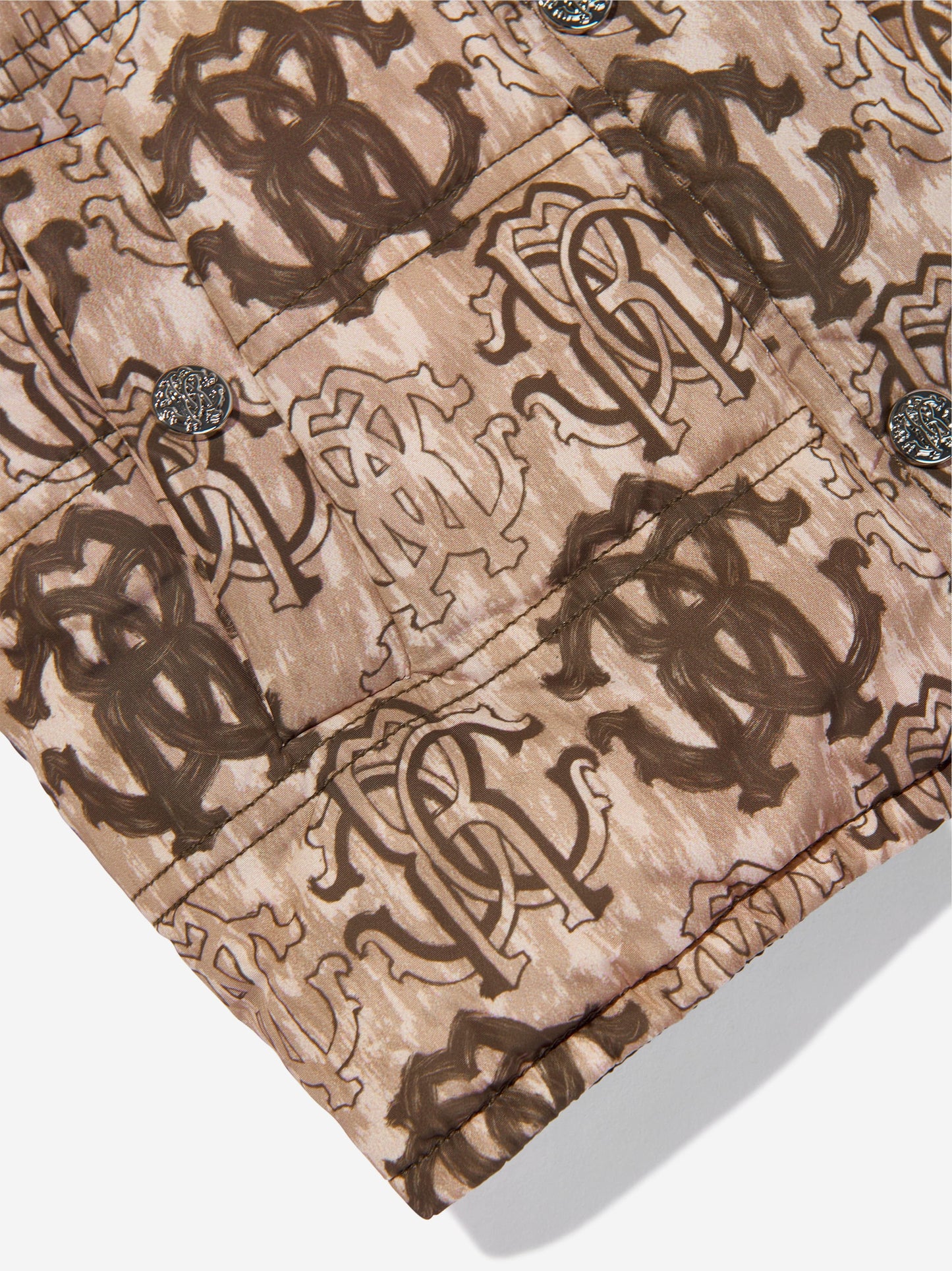 Roberto Cavalli 男童棕色 Monogram 马甲