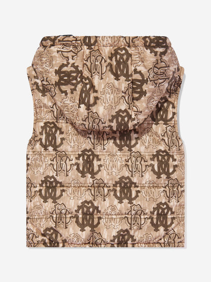 Roberto Cavalli 男童棕色 Monogram 马甲