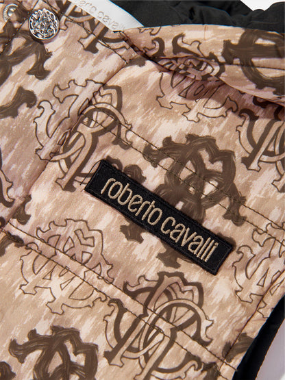 Roberto Cavalli 男童棕色 Monogram 马甲