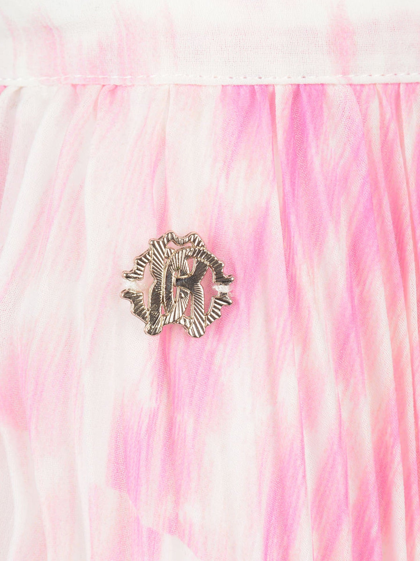 Roberto Cavalli 女童豹纹百褶裙