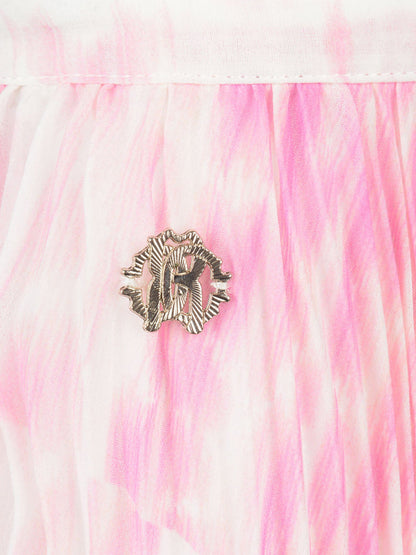 Roberto Cavalli 女童豹纹百褶裙