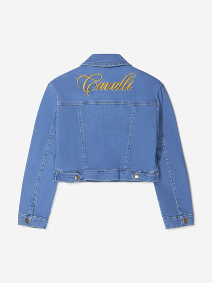 Roberto Cavalli 女童棉质牛仔夹克
