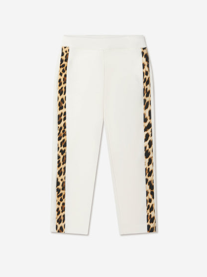 Roberto Cavalli 女童棉质抓绒慢跑裤