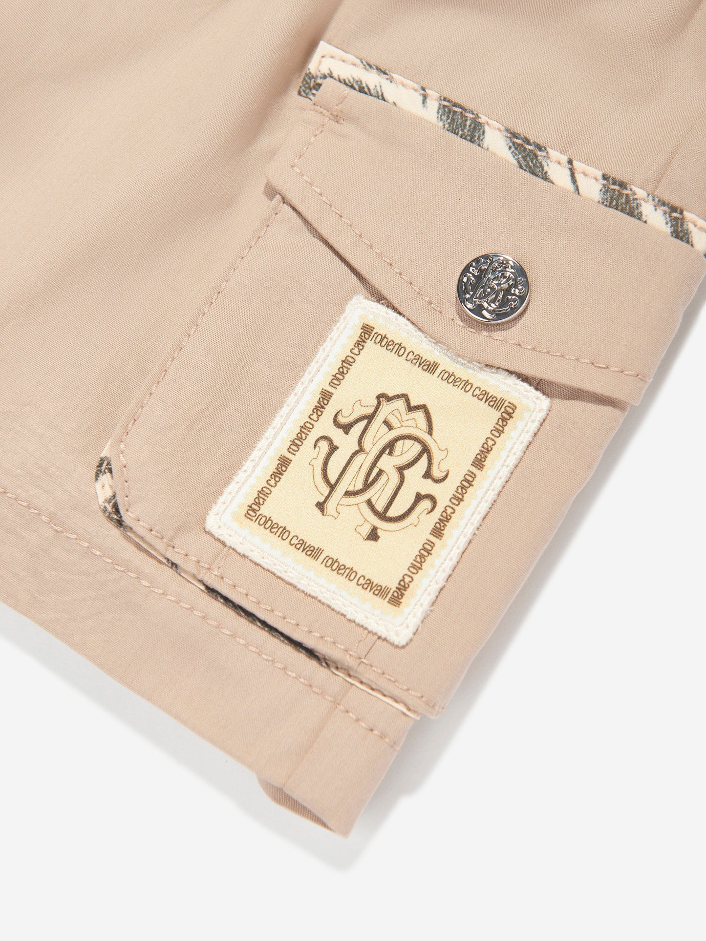 Baby Boys Cargo Shorts in Beige
