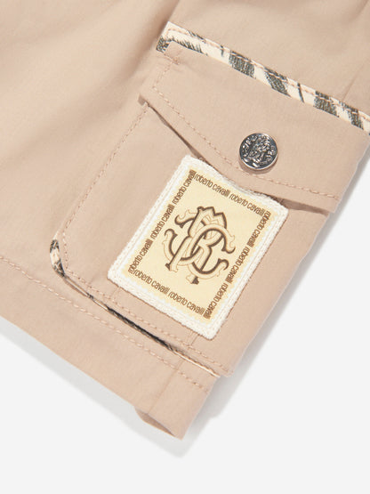 Baby Boys Cargo Shorts in Beige