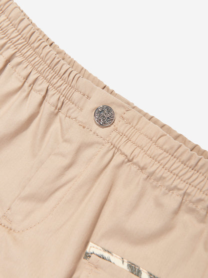 Baby Boys Cargo Shorts in Beige