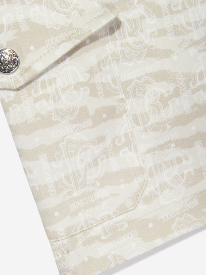 Boys Bermuda Shorts in Beige