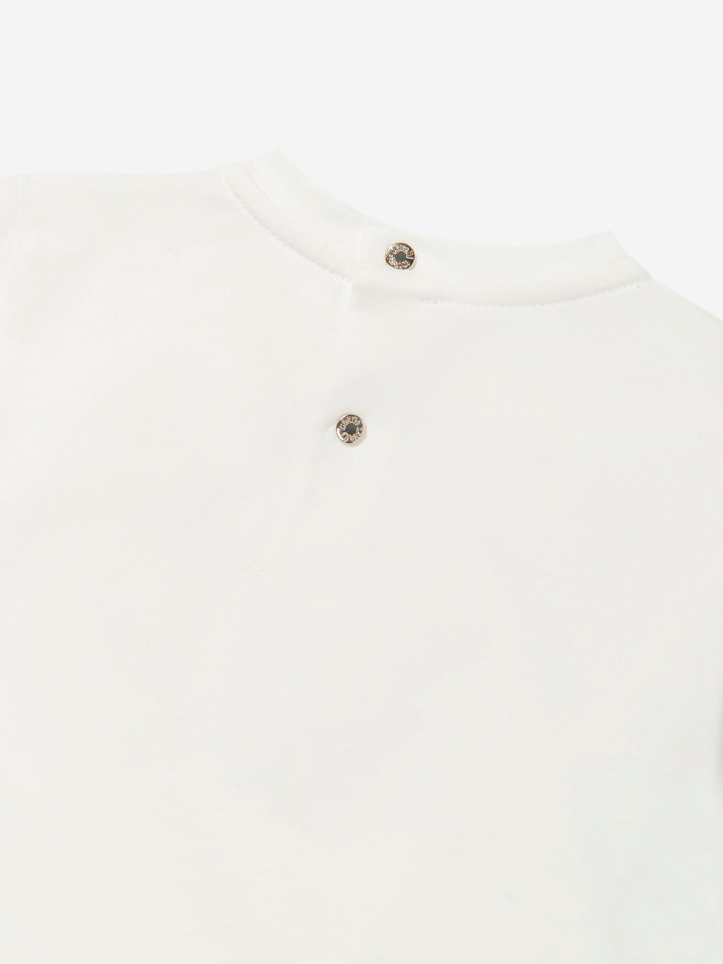 Baby Girls Floral Logo T-Shirt in White