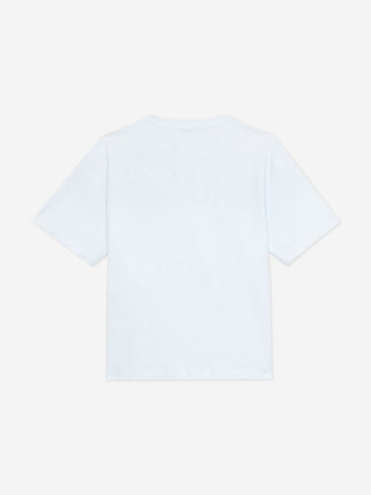 Boys Logo Print T-Shirt in White