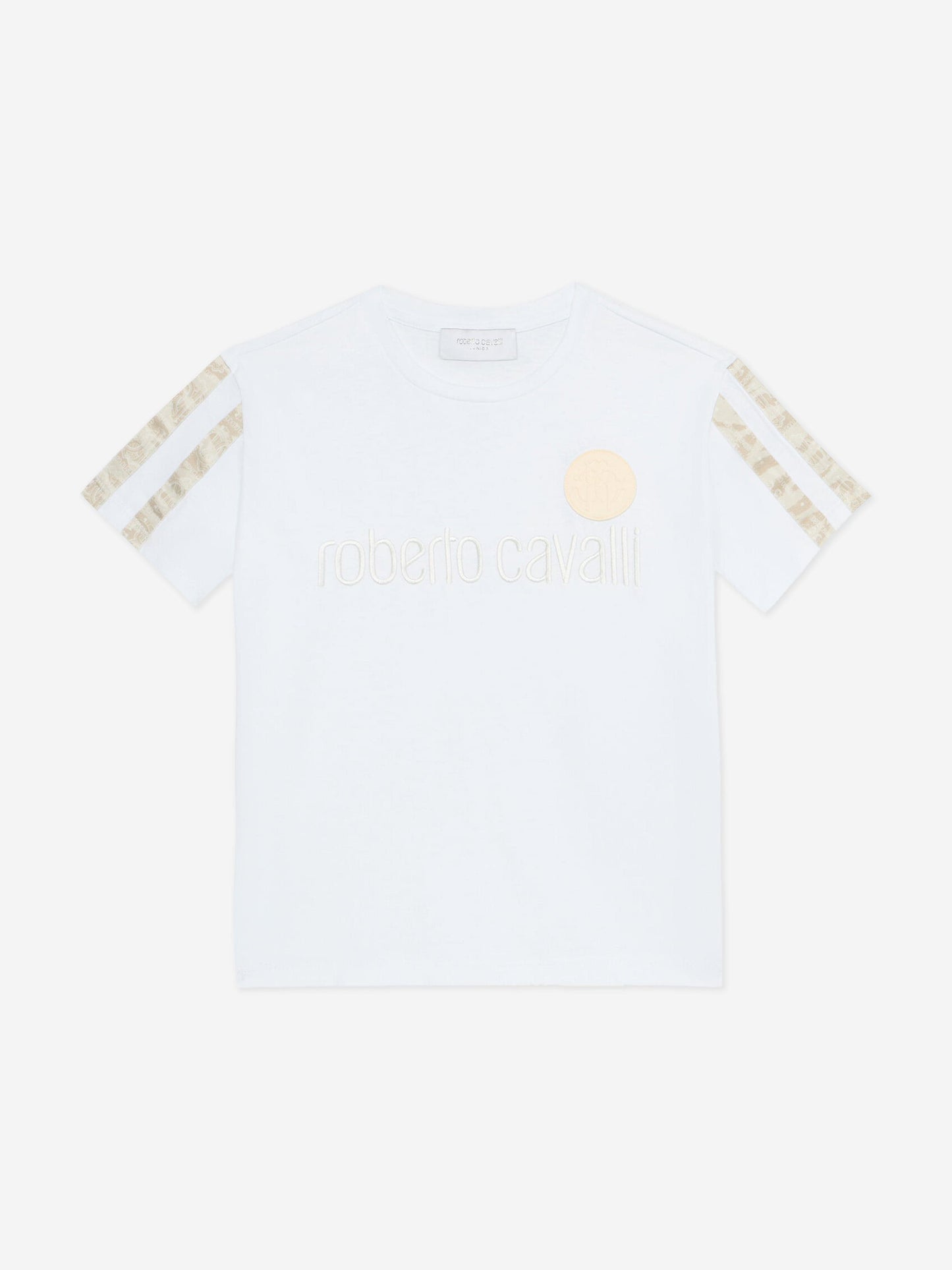 Boys Logo Print T-Shirt in White