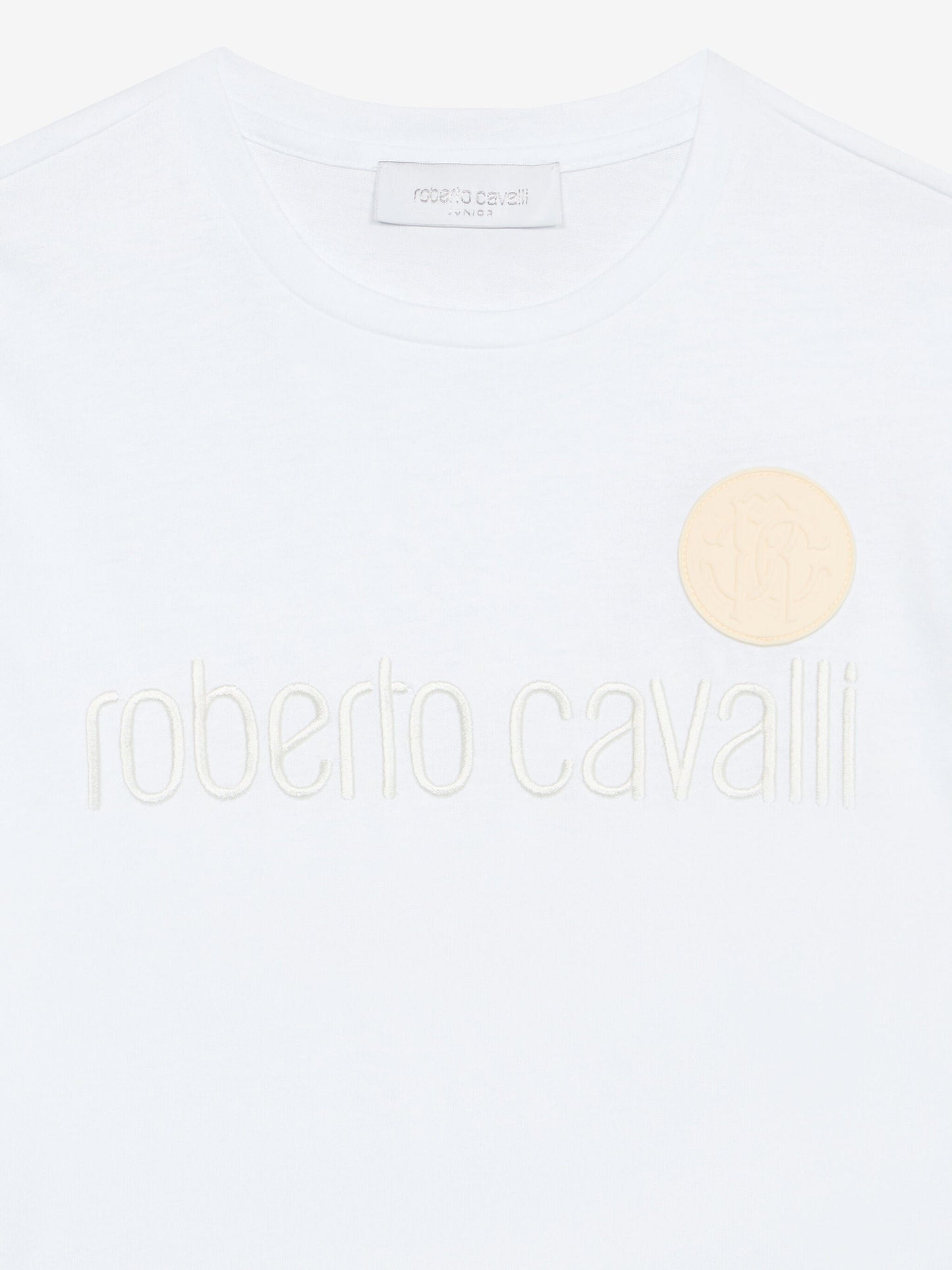 Boys Logo Print T-Shirt in White