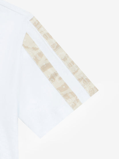 Boys Logo Print T-Shirt in White