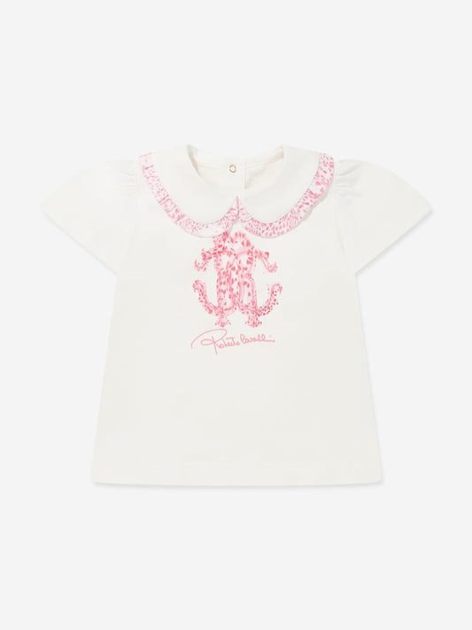Baby Girls Logo T-Shirt in White