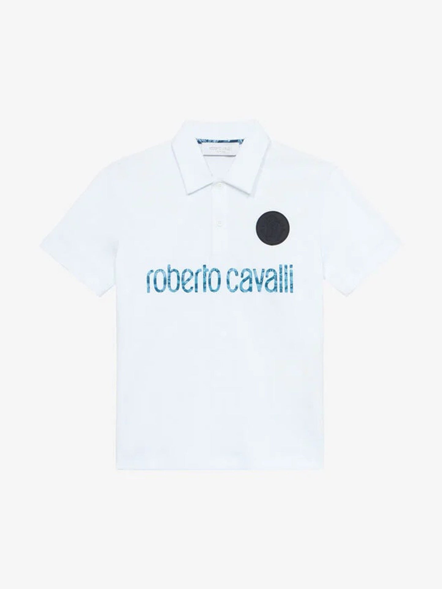 Boys Logo Polo Shirt in White