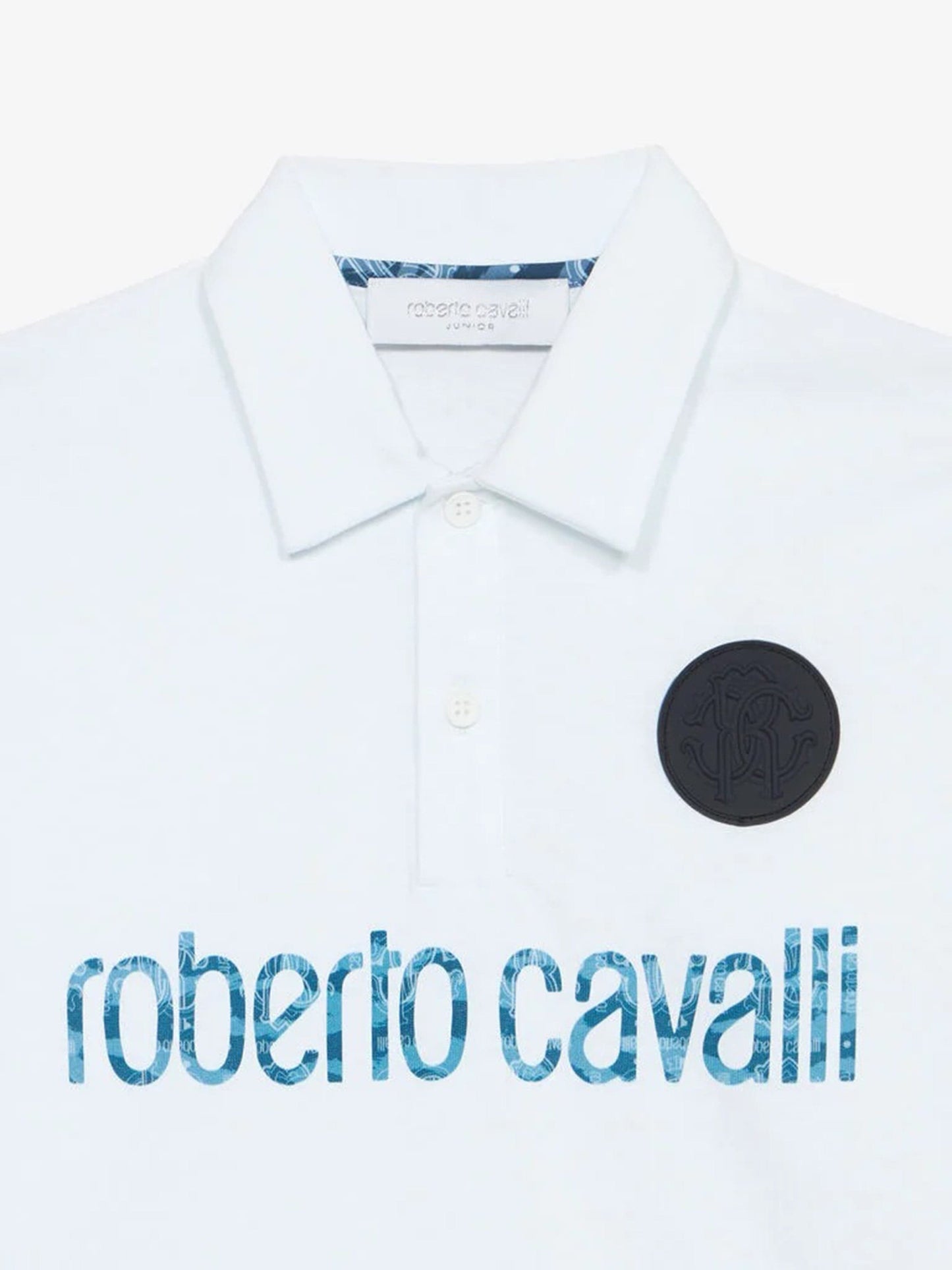 Boys Logo Polo Shirt in White