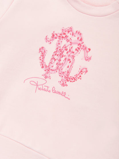 Baby Girls Logo Sweatshirt in Pink