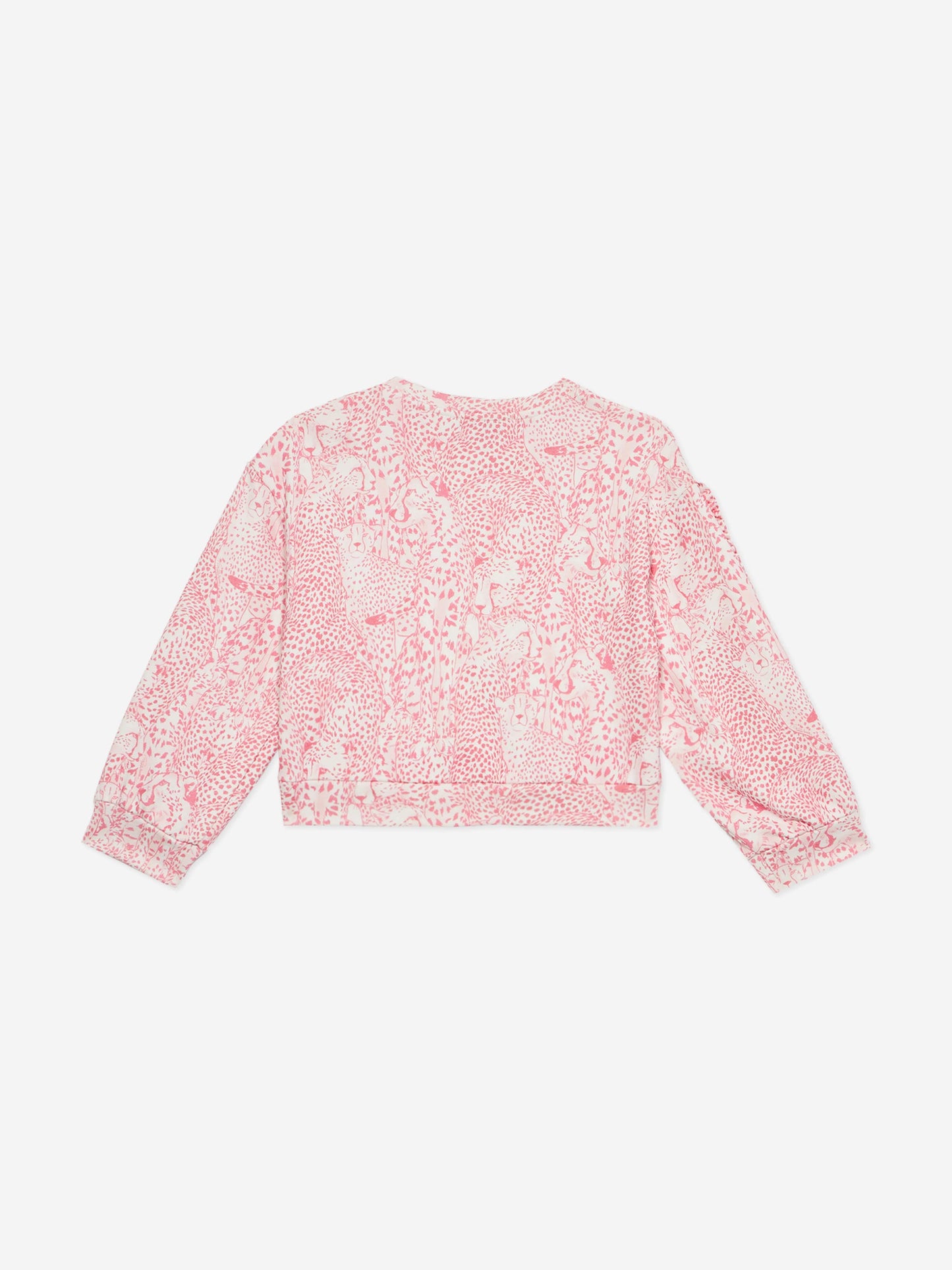 Girls Branded Sweatshirt in Pink
