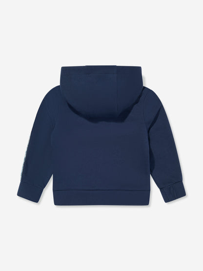 Baby Boys Logo Zip Up Top in Navy