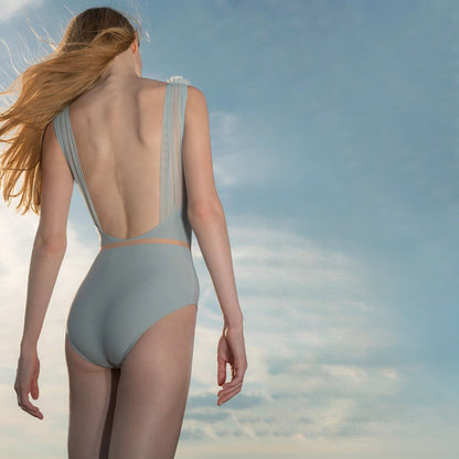 女士天空蓝"RUCHED DOLL"芭蕾舞连体衣(251LE72VD/sky blue)