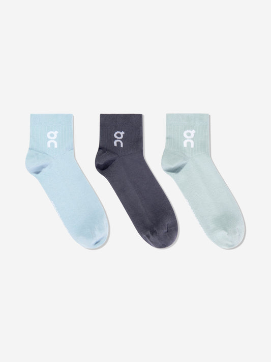 Kids Logo 3 Pack Socks Set in Blue