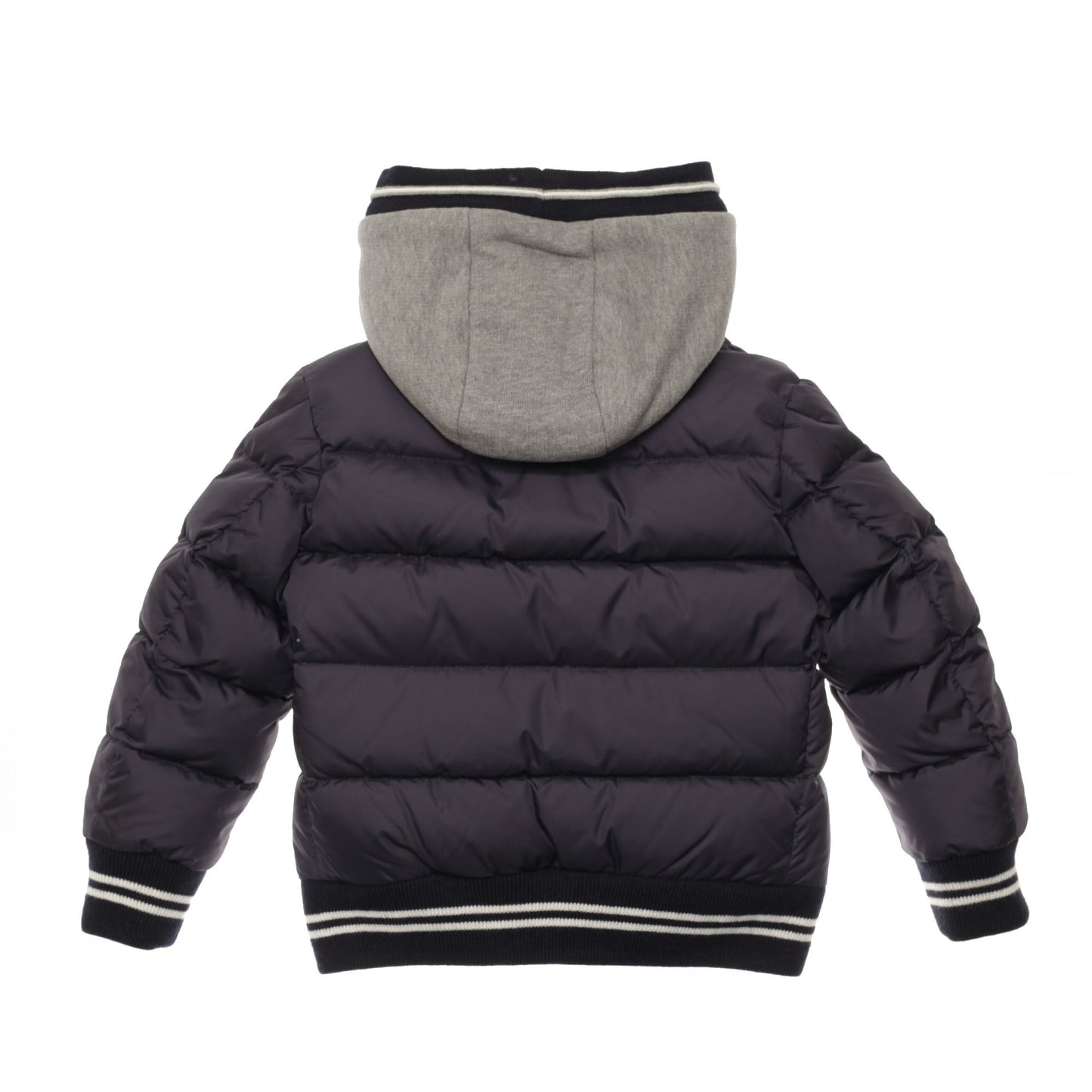 Baby Boys Black Double-layer Hooded 'Auberie' Jacket