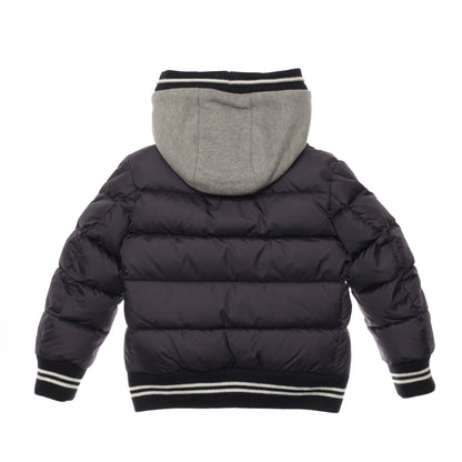 Baby Boys Black Double-layer Hooded 'Auberie' Jacket