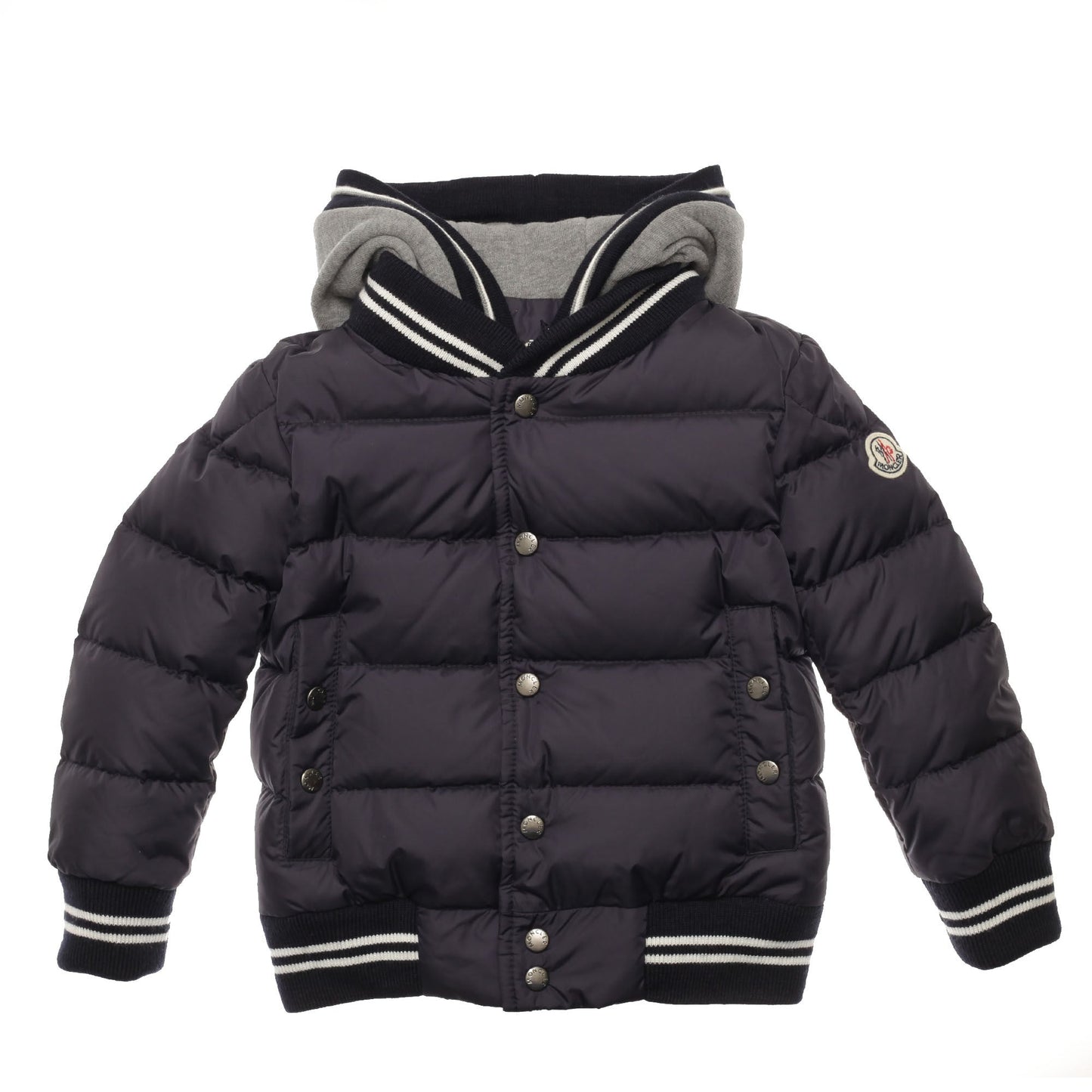 Baby Boys Black Double-layer Hooded 'Auberie' Jacket
