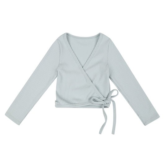 女童浅蓝色芭蕾舞开衫