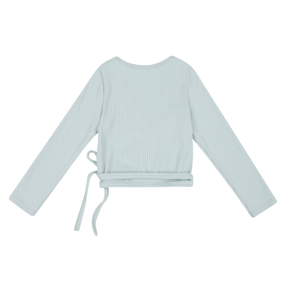 女童浅蓝色芭蕾舞开衫