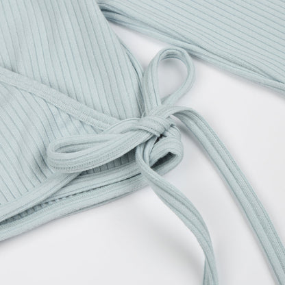 女童浅蓝色芭蕾舞开衫