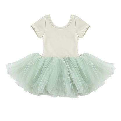 女童薄荷绿芭蕾舞连体衣