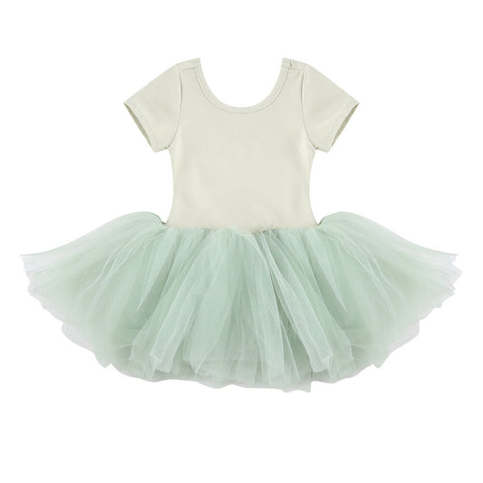 女童薄荷绿芭蕾舞连体衣