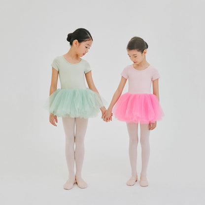 女童薄荷绿芭蕾舞连体衣
