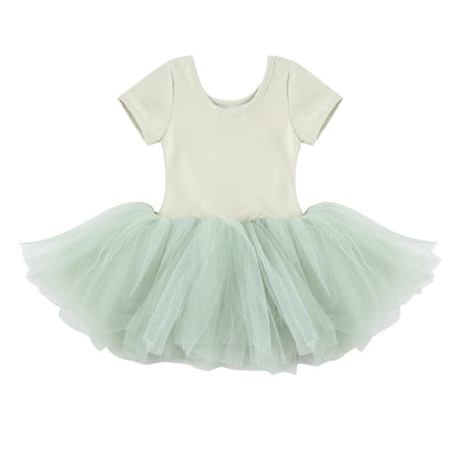 女童薄荷绿芭蕾舞连体衣