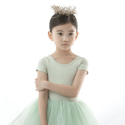 女童薄荷绿芭蕾舞连体衣