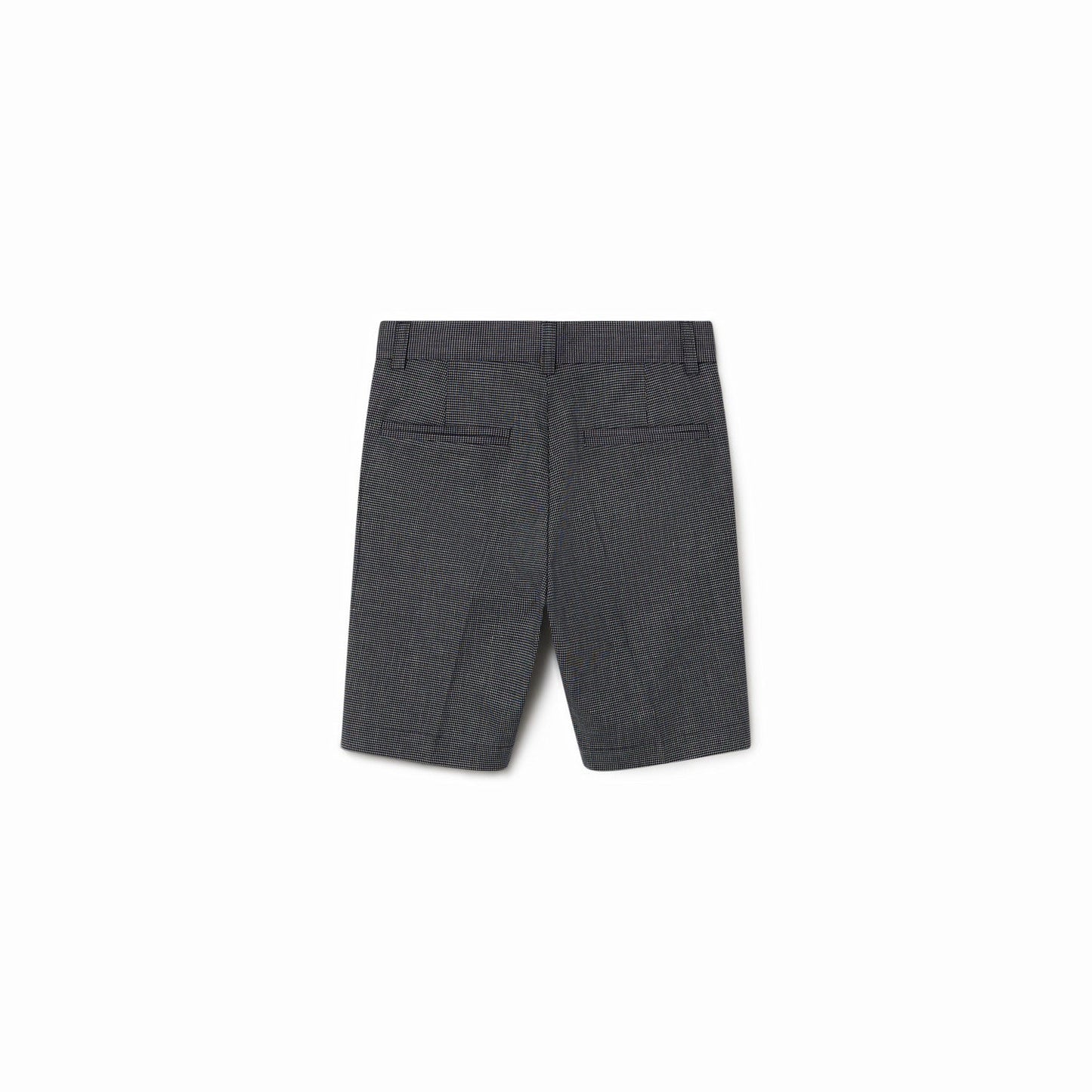儿童黑色格子棉短裤