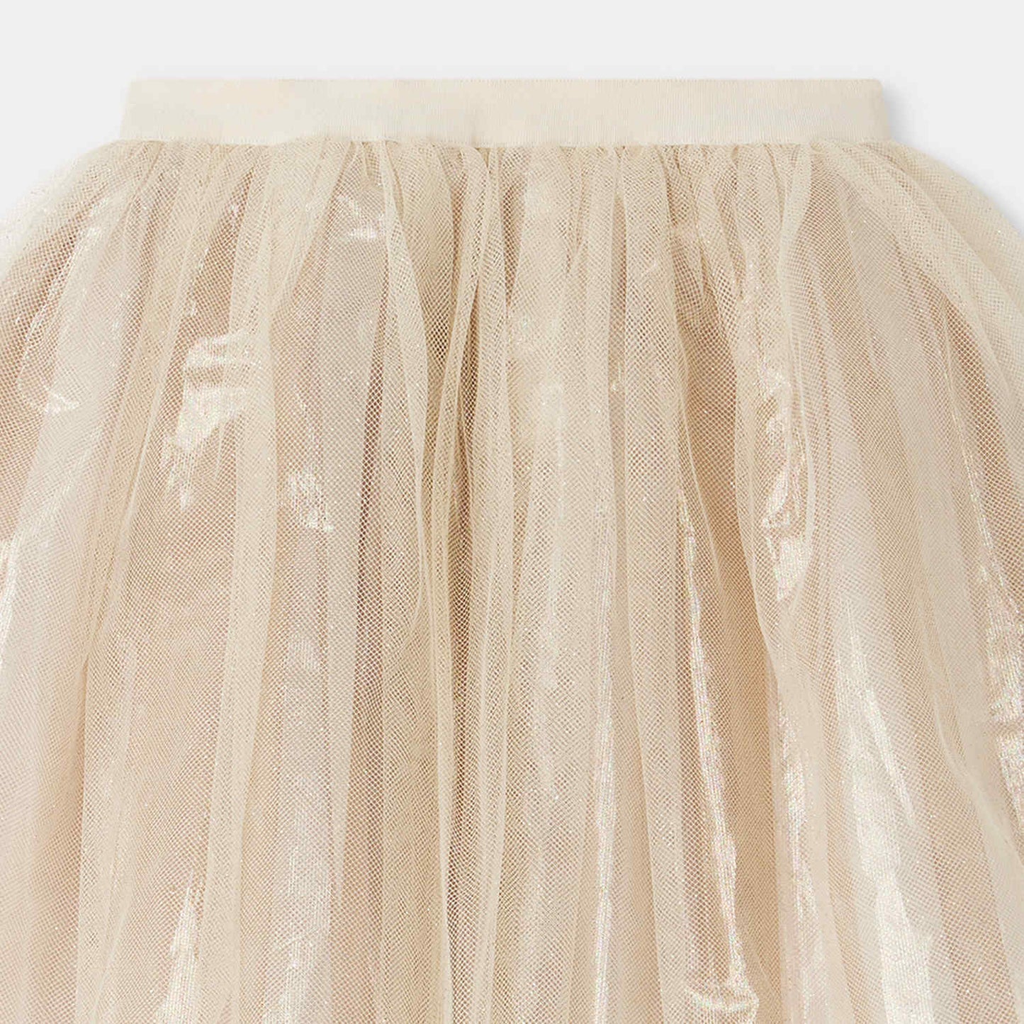 女童香槟色短裙