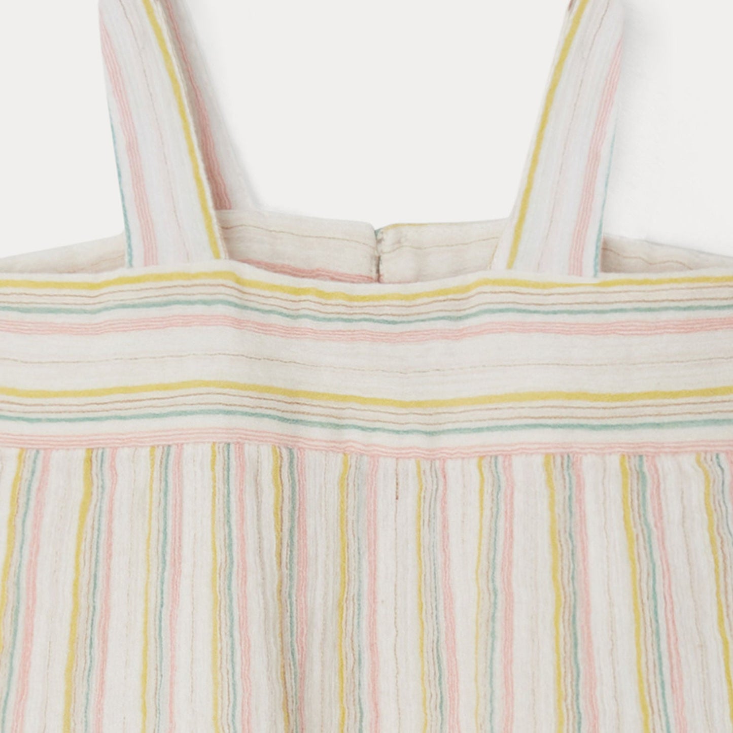 女婴彩色条纹棉上衣